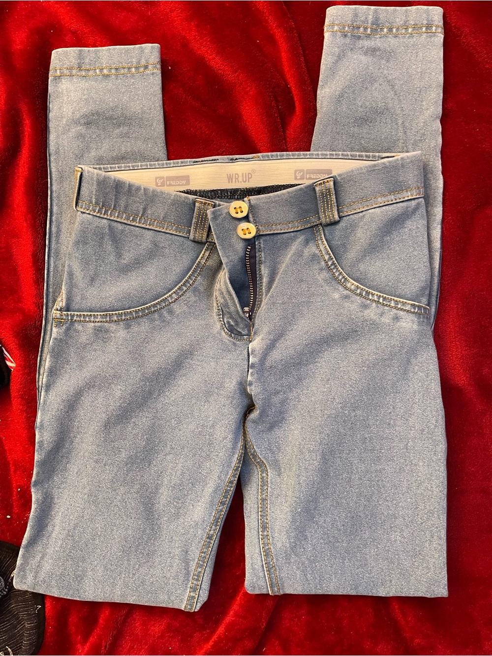 Freddy Light Blue WR.UP High-Waist Jeggings